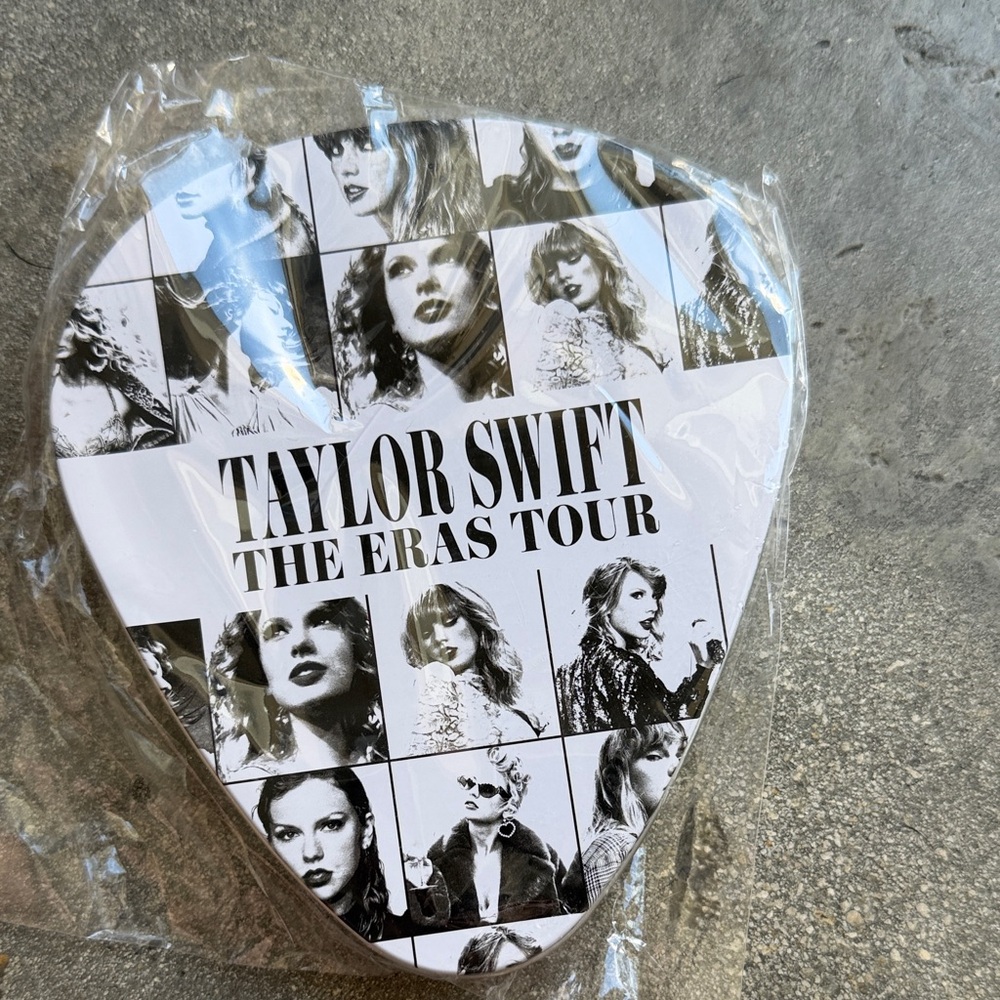 Taylor Swift Eras Tour Black and White Guitar Pick Coaster Set